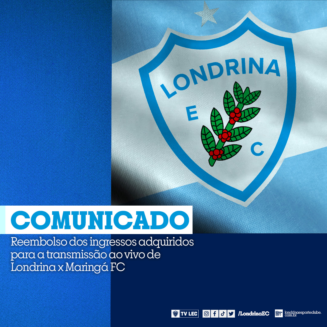 Ingressos adquiridos para Londrina x Maringá FC